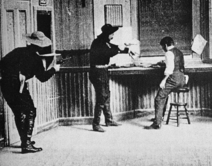 Кадр из Большое ограбление поезда (1903) Кадр из Большое ограбление поезда (1903)